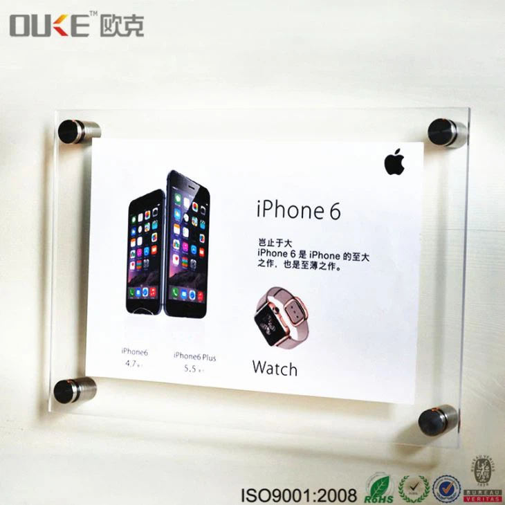 A4 Size Acrylic Wall Frame Photo Wall Frames With Screws