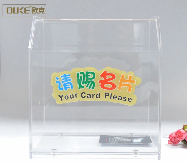 Clear Acrylic Box For Name Cards