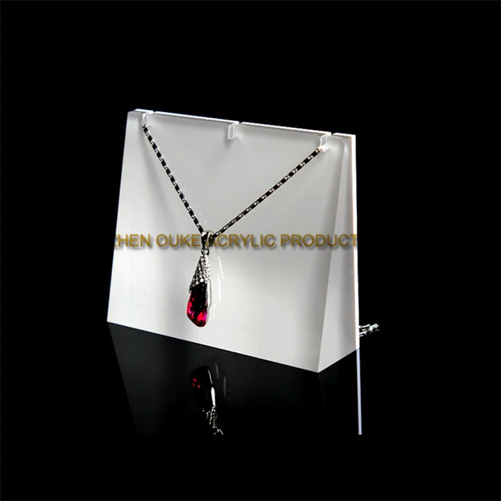 China Bonding Desktop Clear Displays For Jewelry Acrylic Necklace Display Stands