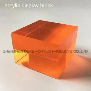 Water Clear Acrylic στερεό μπλοκ οθόνης για μεταλλικό πλαστικό