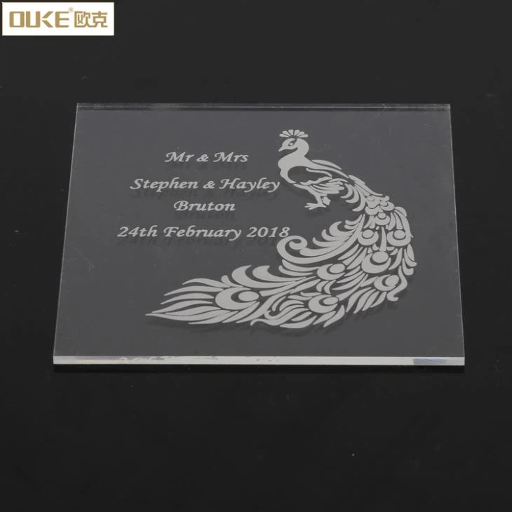 Manufacturer Cheap Printing Acrylic Wedding Card