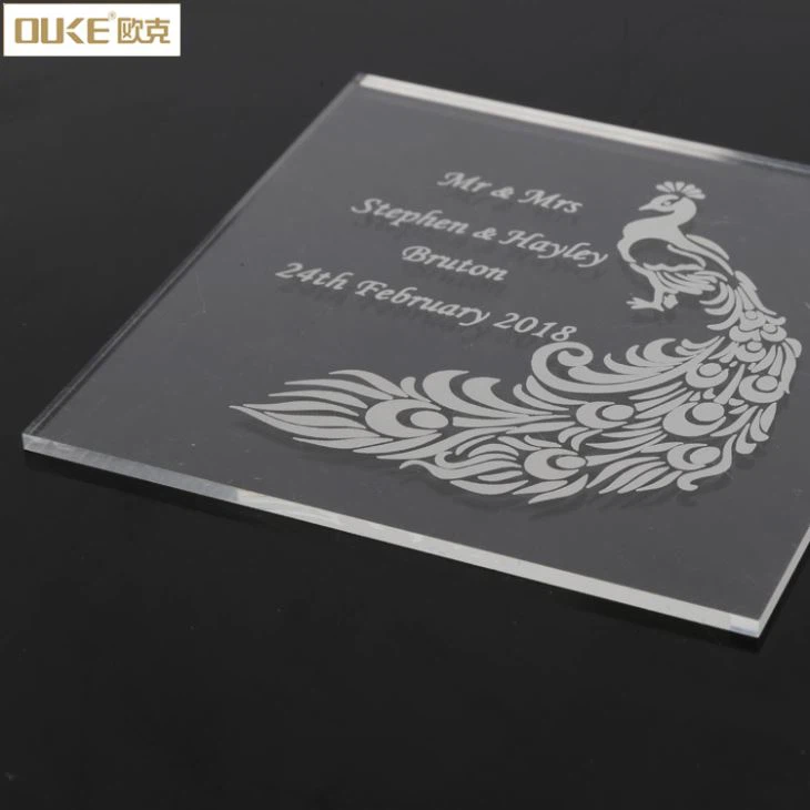 Manufacturer Cheap Printing Acrylic Wedding Card
