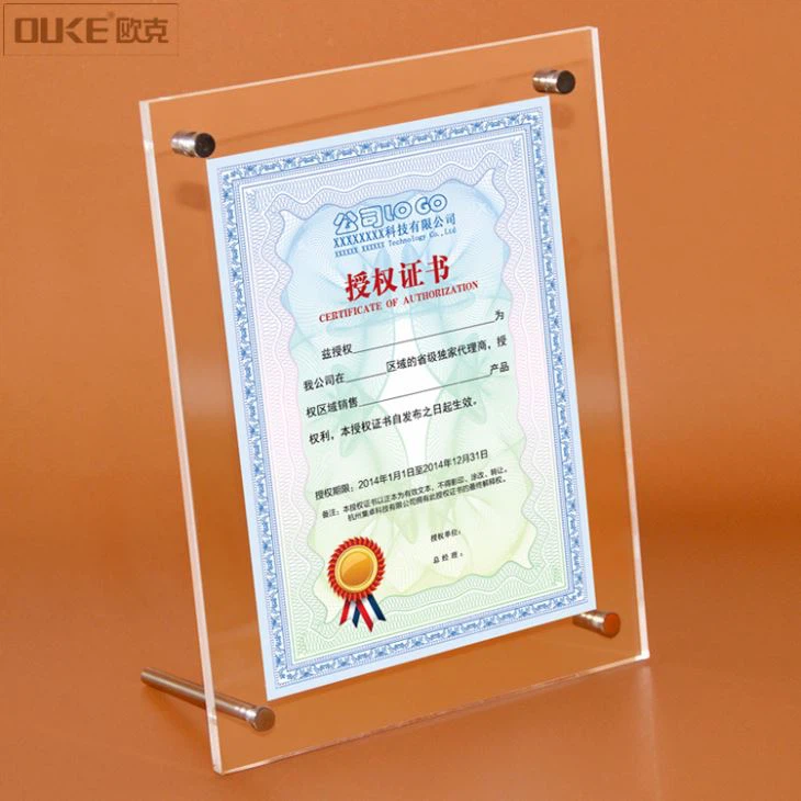 New Design Table Top Acrylic Picture Frame