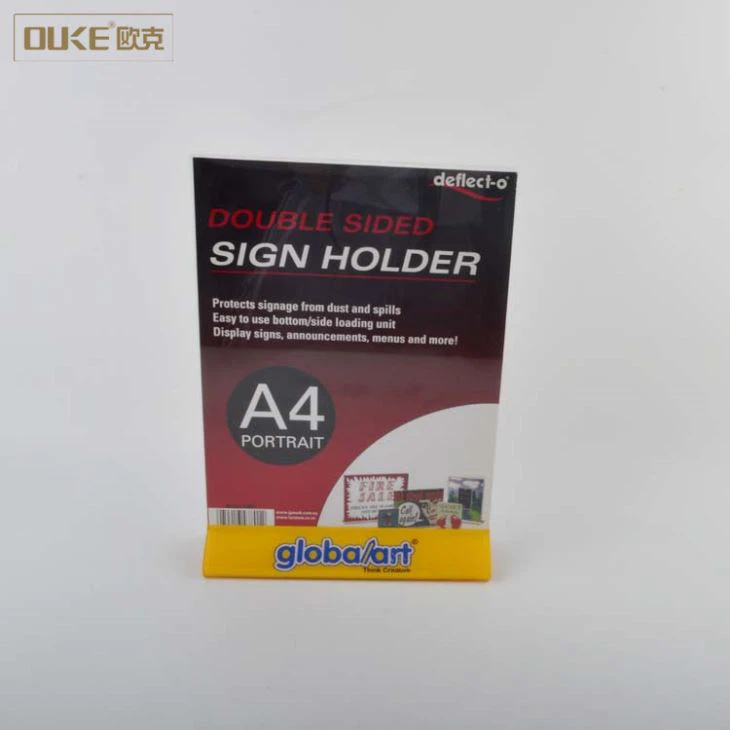 T Shaped Online Shopping Acrylic Sign Holders