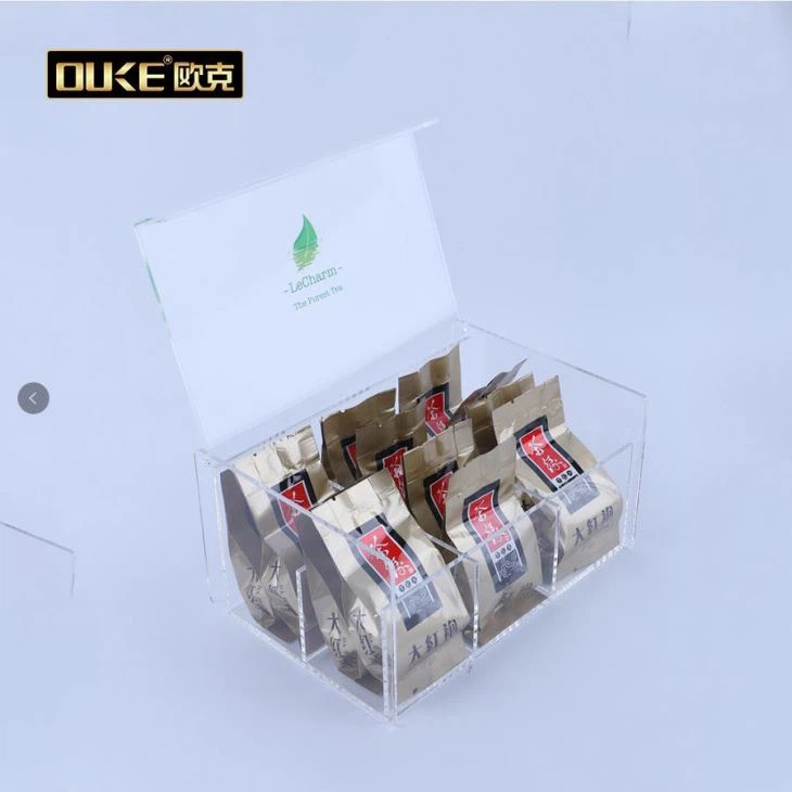 China Factory Supplier Customized Acrylic Tea Or Coffee Boxes